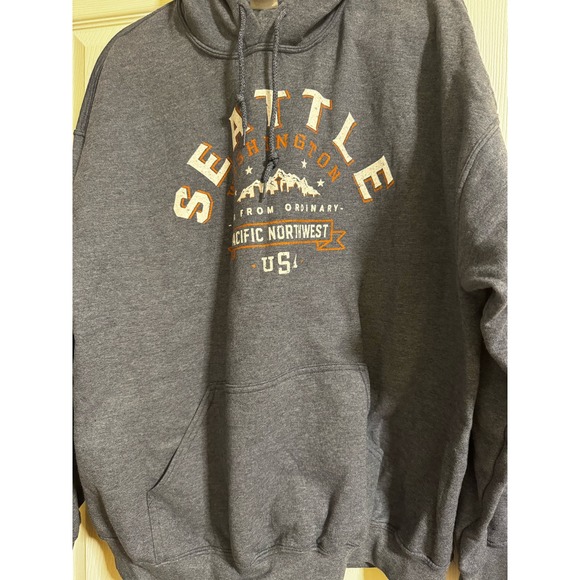 SEATTLE Blue/Grey Hoodie size XL - Picture 2 of 5